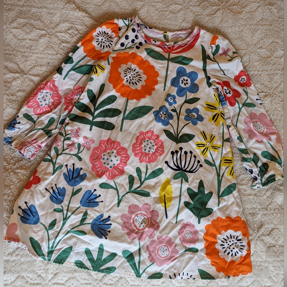 Mini Biden Floral Print A-Line Dress Size 3-4y